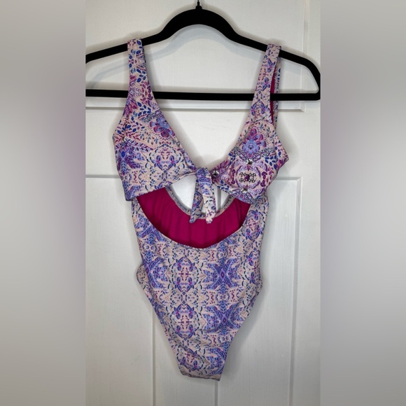 Coral by Apollo Swimwear One Piece Swimsuit sz S E1.2 - Picture 1 of 5